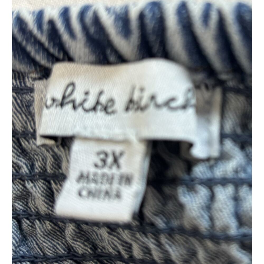 White Birch Light Denim V-Wire Mini Dress Plus Size 3X Western Festival Cowgirl - Picture 6 of 11